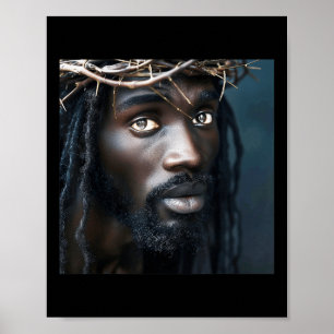 Affiche Jésus Noir, Christianisme, Église, Christ, Jésus _