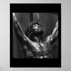 Affiche Jésus Noir, Christianisme, Église, Christ, Jésus