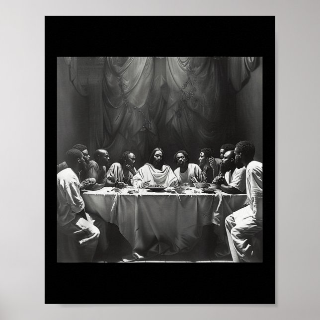 Affiche Jésus Noir, Dernier sacrement, Jésus 7 (Devant)