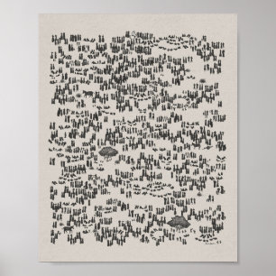 Affiche Jésus nourrit les 5000 - Dieu fournit la Bible Wal