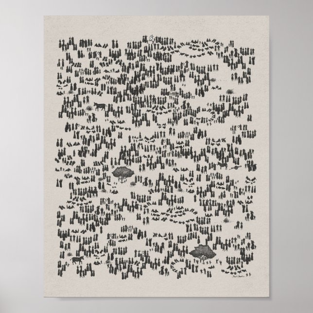 Affiche Jésus nourrit les 5000 - Dieu fournit la Bible Wal (Devant)