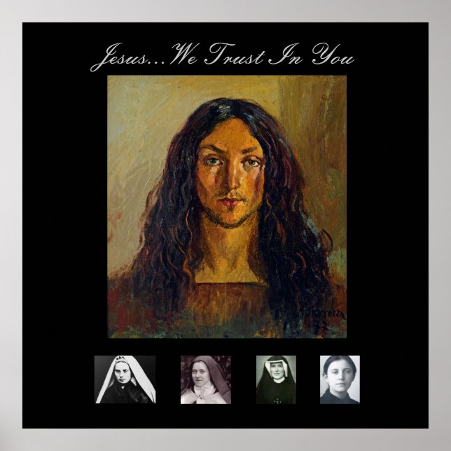 Affiche Jésus...Nous Avons Confiance En Toi (Devant)