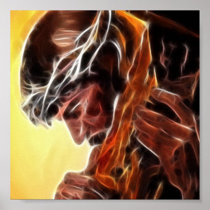 Affiche Jésus Portant La Croix