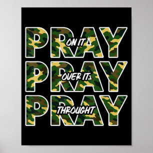 Affiche Jésus Priez dessus Priez par dessus Priez à traver