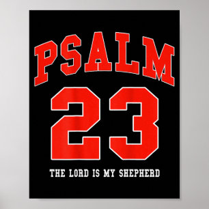 Affiche Jésus Psaume 23 Le Seigneur Est Mon Berger Chrétie