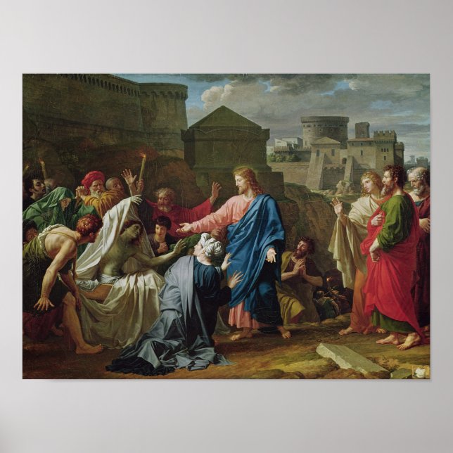 Affiche Jésus ressuscitant le Fils de la veuve de Naim (Devant)