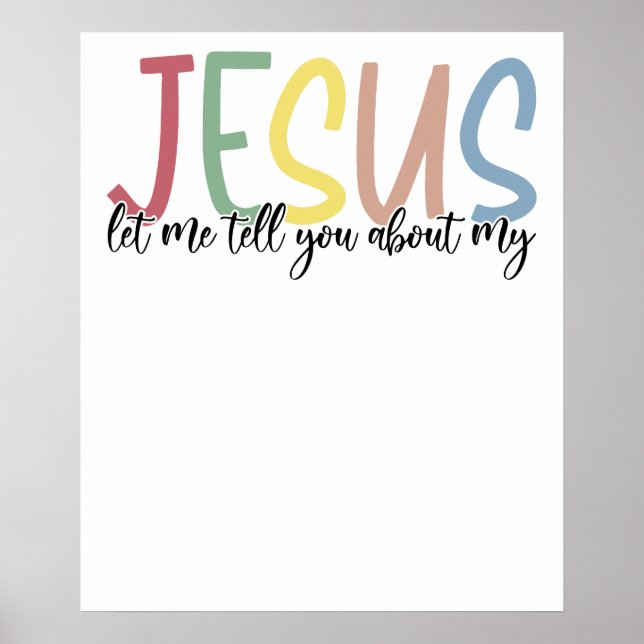 Affiche jésus, rétro, vintage (Devant)