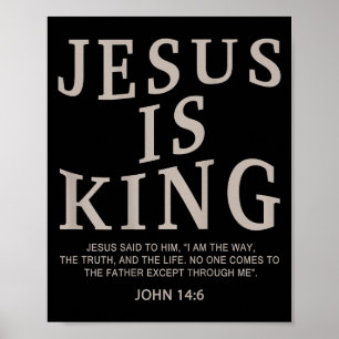 Affiche Jésus Roi Hommes Chrétiens Jeunesse Dieu Bon Fils 