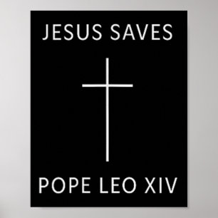 Affiche Jésus Sauve Croix chrétienne Fait religieux minima