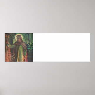 Affiche Jésus se tient à la porte et frappe