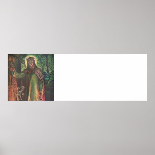 Affiche Jésus se tient à la porte et frappe (Devant)