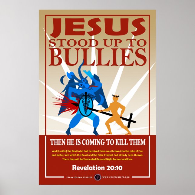 Affiche Jésus s'est tenu aux brutes (Devant)
