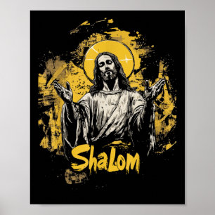 Affiche Jésus Shalom Le Seigneur Ma Paix Le Seigneur Est P