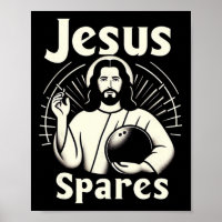 Jesus Spares Mens Femmes Enfants Dix Épingles Bowl