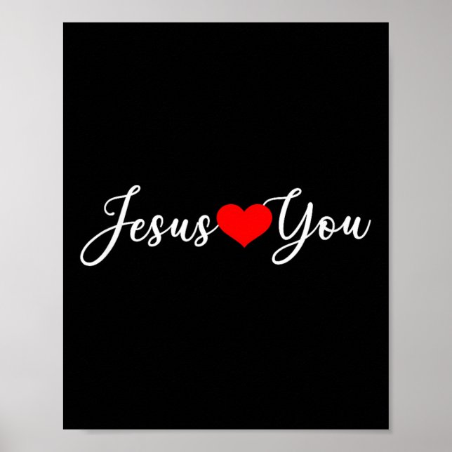Affiche Jésus t'aime - chrétien (Devant)