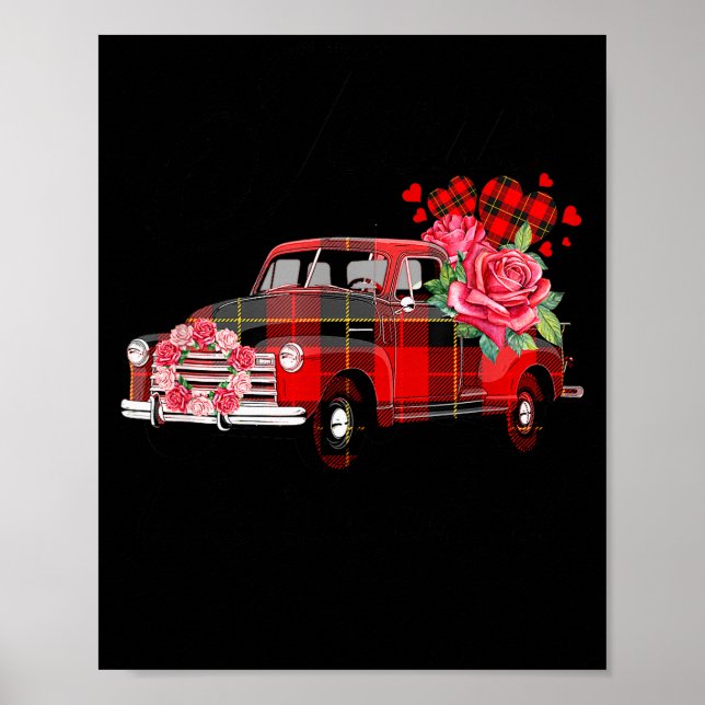 Affiche Jesus Take The Wheel Red Truck Christmas God Belie (Devant)