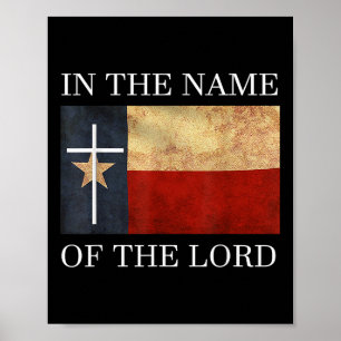 Affiche Jésus Texas chrétien