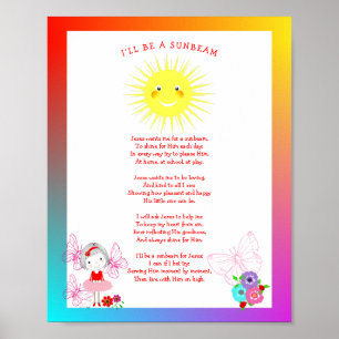 Affiche Jésus Veut Que J'Ai Une Belle Image De Feu De Sole