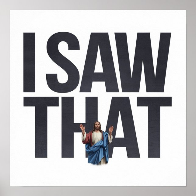 Affiche Jésus vous regarde, je vois que Jésus mème (Devant)