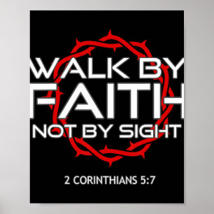 Affiche Jesus Walk by Faith Christian T-ShirtThis Jesus Wa