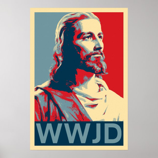 Affiche Jésus WWJD (Devant)