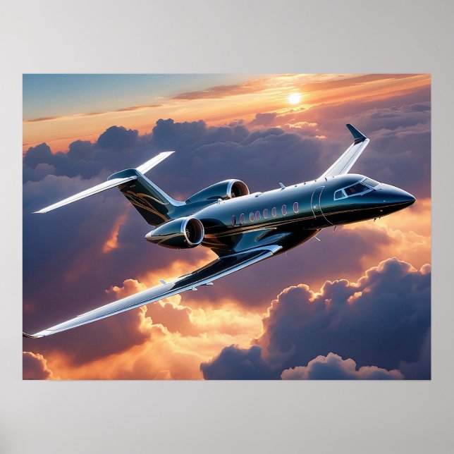 Affiche Jet de luxe (Devant)