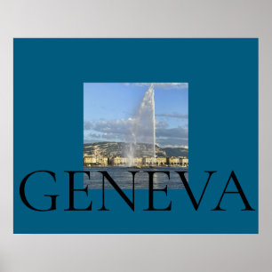 Affiche Jet d'Eau à Genève 