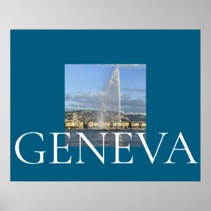 Affiche Jet d'Eau à Genève