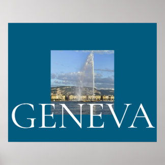 Affiche Jet d'Eau à Genève 