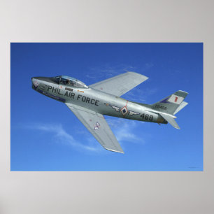 Affiche Jet du sabre F-86