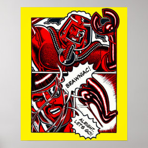Affiche Jet Latex™ contre Brawniac™