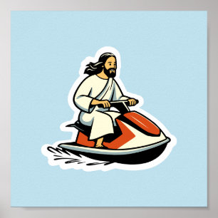 Affiche Jet-ski Jesus