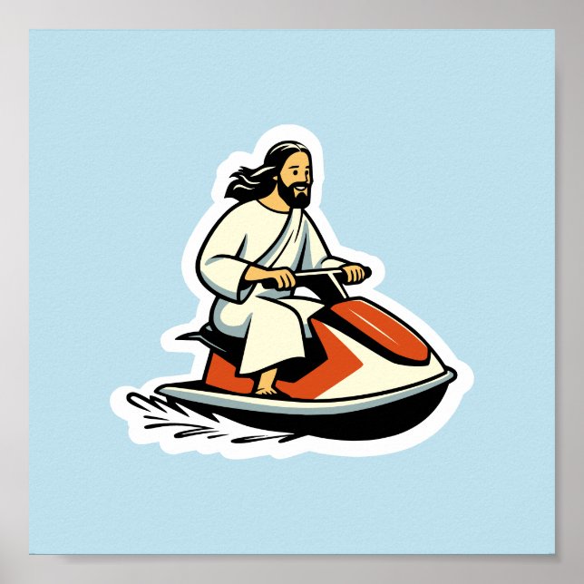 Affiche Jet-ski Jesus (Devant)