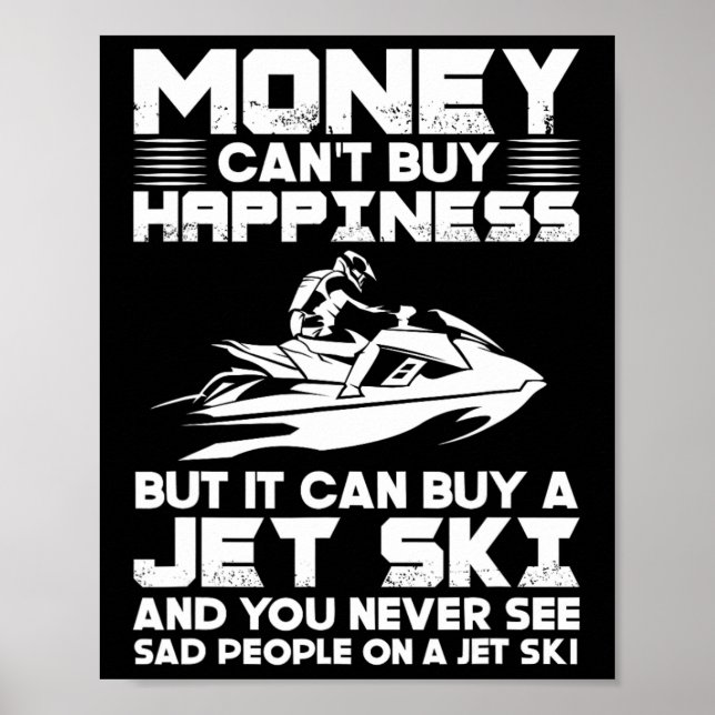Affiche Jet Ski L'argent ne peut pas acheter le bonheur, m (Devant)