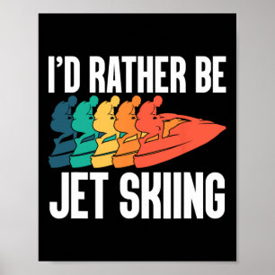 Affiche Jet Skier Conducteur bateau personnel Motorsport J