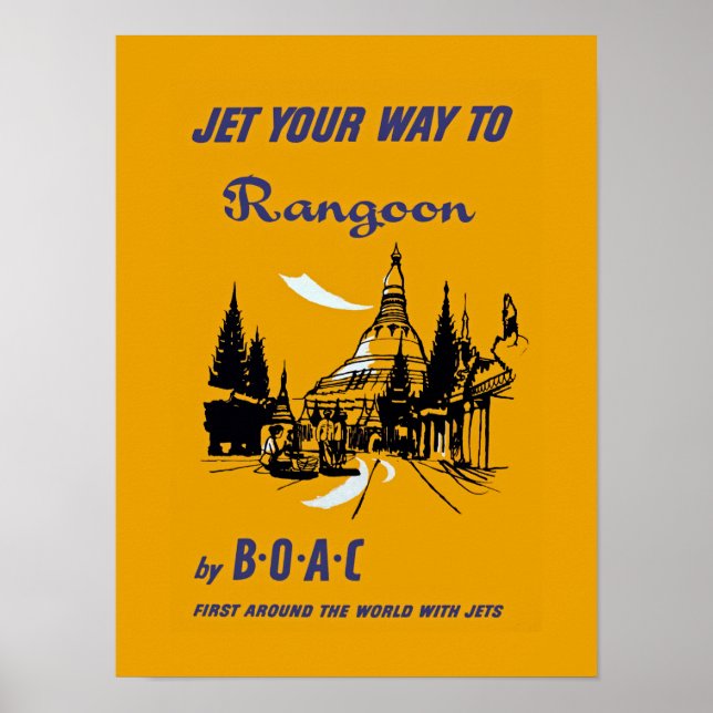 Affiche Jet Your Way to Rangoon (Devant)