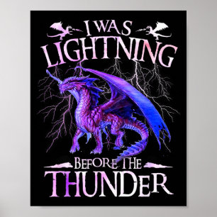 Affiche J'étais l'éclair avant l'amant des dragons du tonn
