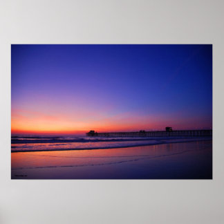 Affiche Jetée du coucher du soleil