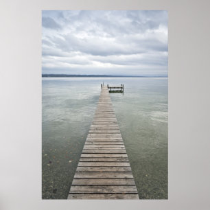 Affiche jetée en bois