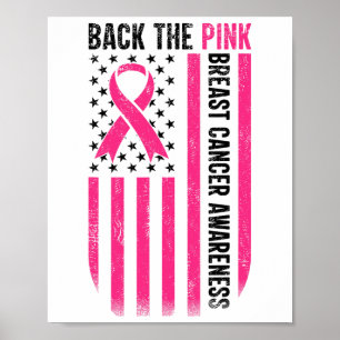 Affiche Jetez Un Drapeau De Sensibilisation Au Cancer Du S