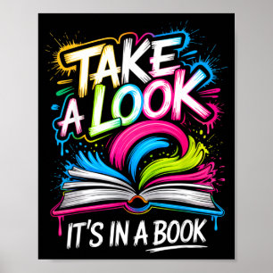 Affiche Jetez un œil dans un livre street art team bookwor