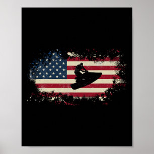 Affiche Jetski Jet Ski Ski Love Sports nautiques Funny Coo