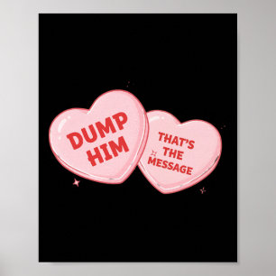 Affiche Jette-Le Coeur De Bonbon Drôle De Saint-Valentin