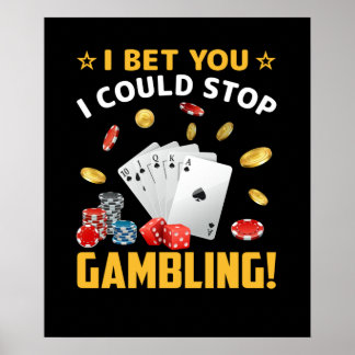 Affiche Jeu amusant pari Casino mot art