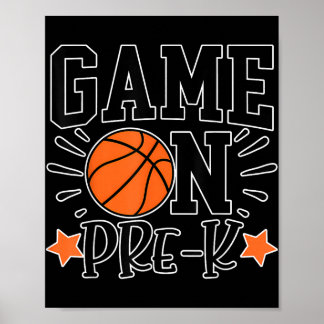 Affiche Jeu Amusant Sur Le Basket-Ball Pré-Enfants Sport P