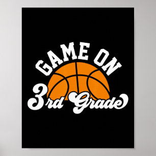 Affiche Jeu Amusant Sur Le Basketball De 3E Année Premier 