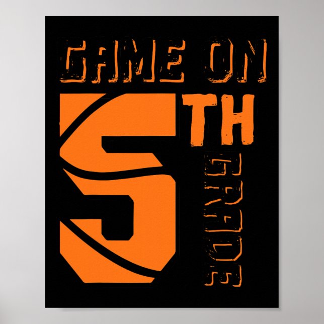 Affiche Jeu Amusant Sur Le Basketball De 5E Année Premier  (Devant)