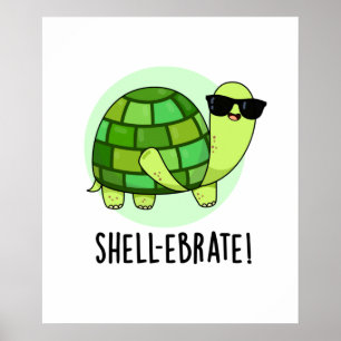 Affiche Jeu animal de tortue mûre de coquille