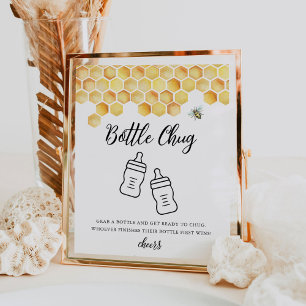 Affiche Jeu Baby shower bouteille CALLA