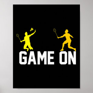 Affiche Jeu Badminton